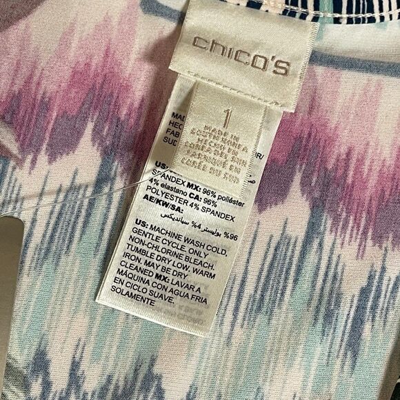 NWT Chico's Floral Wrap/jacket Kimono 1 (Med 8) - Picture 8 of 9